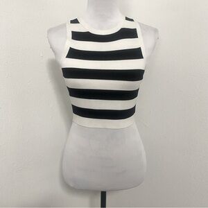 B Angel Women’s Crop Tank Striped Top Size XS (brought from Europe) Casual NWT